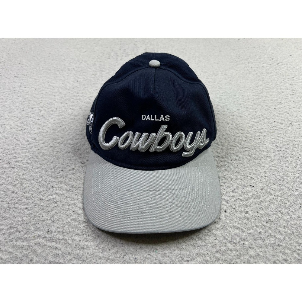 Dallas Cowboys Hat Cap Snap Back Mens One Size Blue Gray Script NFL Football '47